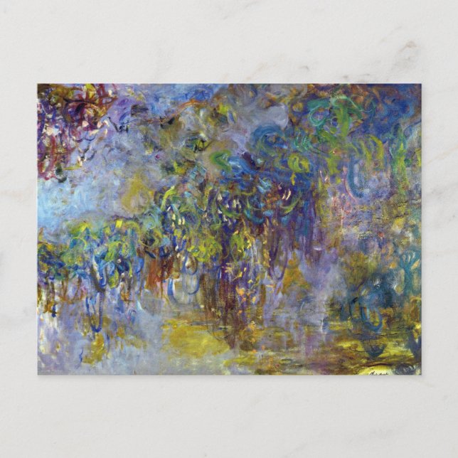 Wisteria (rechte Hälfte) von Claude Monet Postkarte (Vorderseite)