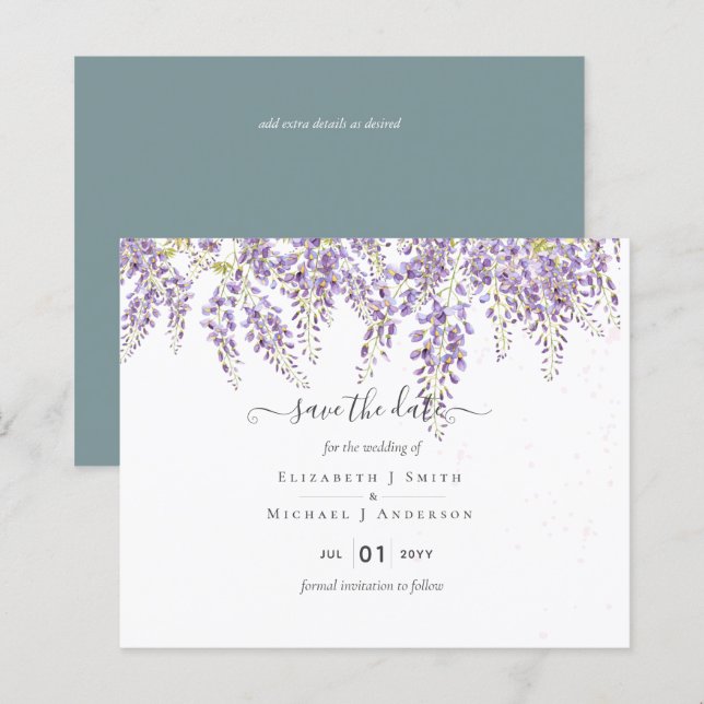 Wisteria Rett Dates Dusty Sage Wedding BUDGET (Vorne/Hinten)