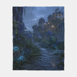 Wisteria Schwebender Pavillon Fleece Decke