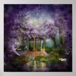 Wisteria See-Kunst-Plakat/Druck Poster