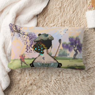 Wisteria Sunrise Golfer's  Lendenkissen