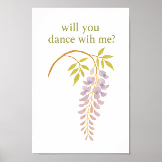 Wisteria — tanzen Sie mit mir? Poster
