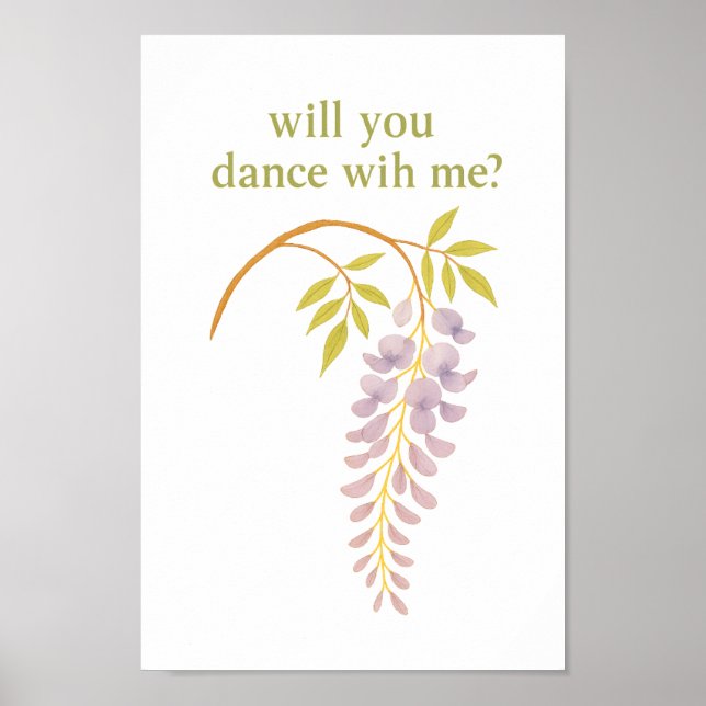 Wisteria — tanzen Sie mit mir? Poster (Vorne)
