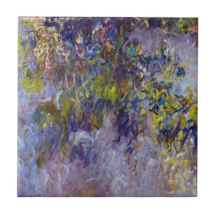 Wisteria (verlassen Hälfte) von Claude Monet Fliese