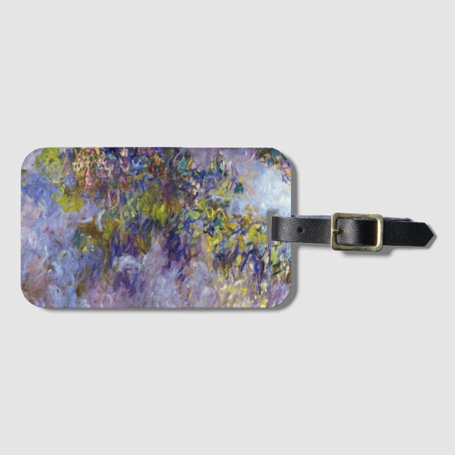 Wisteria (verlassen Hälfte) von Claude Monet Gepäckanhänger (Vorderseite (Horizontal))