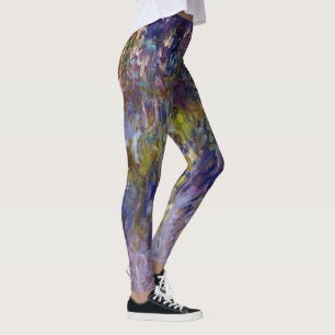 Wisteria (verlassen Hälfte) von Claude Monet Leggings