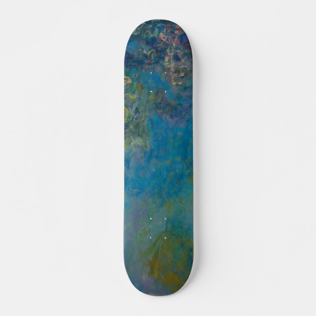 Wisteria von Claude Monet Skateboard (Vorne)