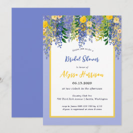 Wisteria Watercolor Brautparty Einladung