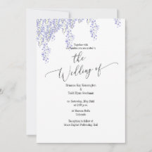 Wisteria Wedding Einladung