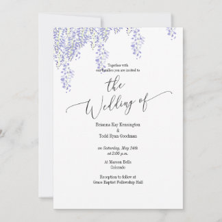 Wisteria Wedding Einladung