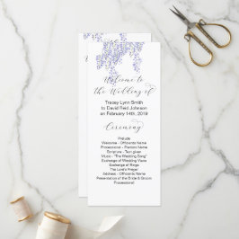 Wisteria Wedding Program Programm