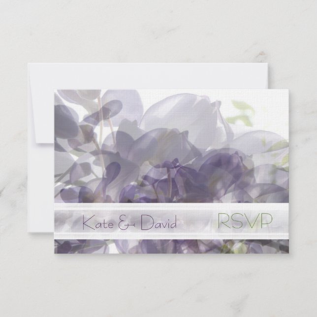 ©Wisteria Whisper/Wedding oder All-Occasion UAWG RSVP Karte (Vorderseite)