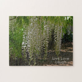Wisteria White Garden Blume Live Liebe Puzzle