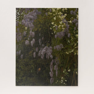 Wisterien in Bloom - Blumenkomposition Puzzle