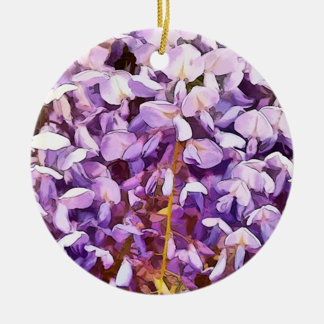 WISTERIEN KERAMIKORNAMENT (Vorne)