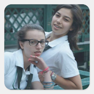 Wit da Fabs Quadratischer Aufkleber