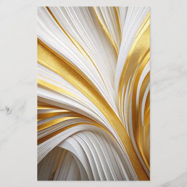 Wit Goud Retro  Flyer (Vorne)