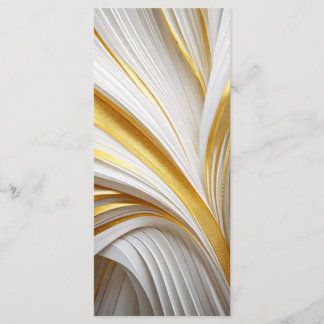 Wit Goud Retro Menükarte