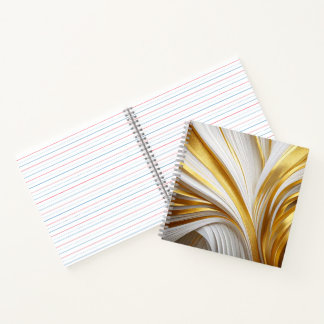 Wit Goud Retro Notizbuch