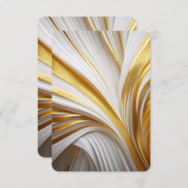 Wit Goud Retro  Save The Date (Vorne/Hinten)