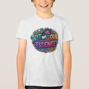 Wit Our Essence – Clever Humor Grafik T-Shirt Tri-Blend Shirt