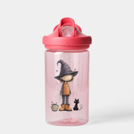 Witch & Black Cat Spooky Trinkflasche