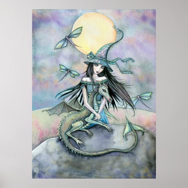 Witch Dragon Poster von Molly Harrison (Vorne)
