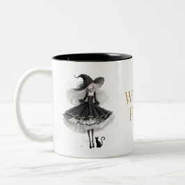 Witch Fuel Gothic Witch Coffee Mug Zweifarbige Tasse