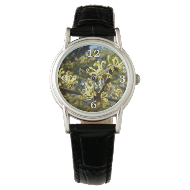 Witch Hazel Flowers Armbanduhr (Vorderseite)