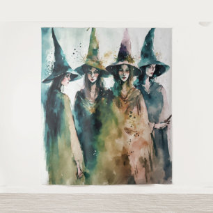 Witch illustration #1 wandteppich