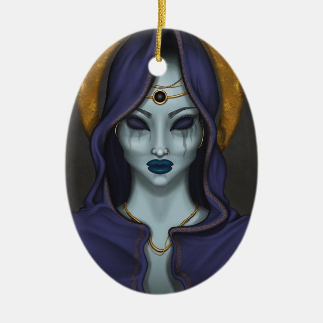WITCH KERAMIK ORNAMENT (Vorne)
