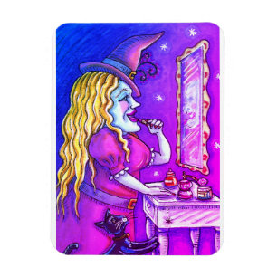 WITCH LIPSTICK, PERFUME & NAIL POLISH, FUNNY NIEDL MAGNET