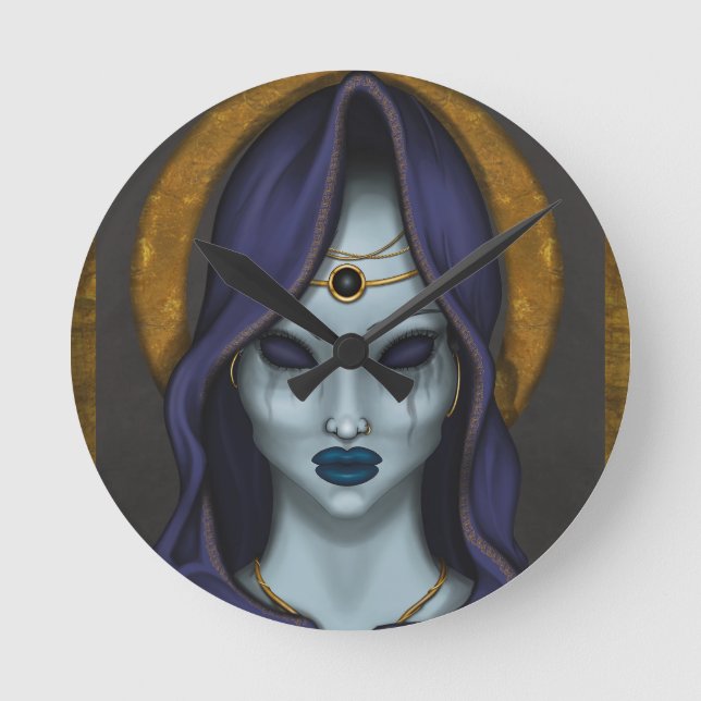 WITCH RUNDE WANDUHR (Vorderseite)