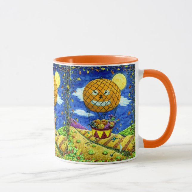 WITCH, SCHWARZE KATZE IN HOT AIR BALLOON FOLART SP TASSE (Rechts)