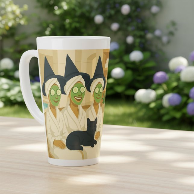 Witch Spa Day Funny Humor  Milchtasse (Von Creator hochgeladen)