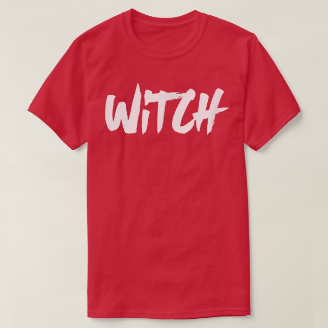 Witch Word  Wiccan Religion Spellcaster  T-Shirt (Design vorne)