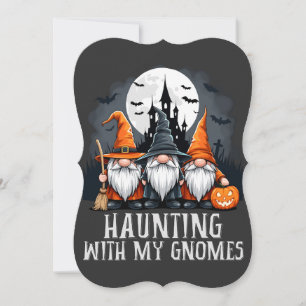 Witchcore Halloween Gnome Trio Spuk Schloss Feiertagskarte