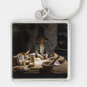 Witchcraft Museum display of a Witch Schlüsselanhänger