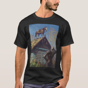 Witcher 3 Roach Graphic, Roach auf dem Dachposter T-Shirt