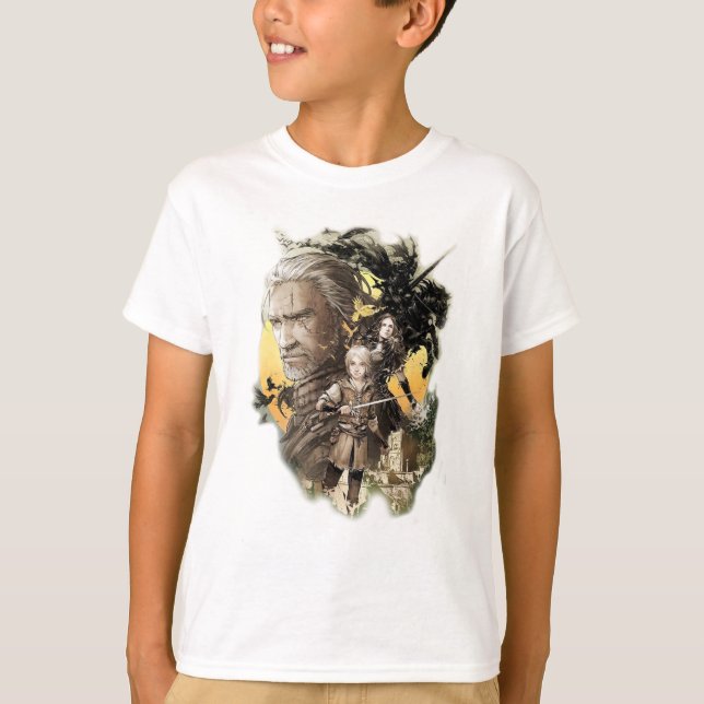 Witcher, Ciri, Yennefer, wilde Jagd T-Shirt (Vorderseite)