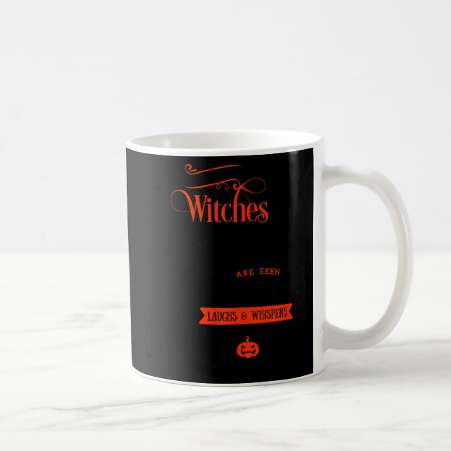 Witches, Black Cats, And Moon Halloween  Kaffeetasse (Rechts)