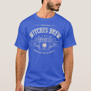WITCHES BREW Funny Wiccan Coffee Company Black Mag T-Shirt