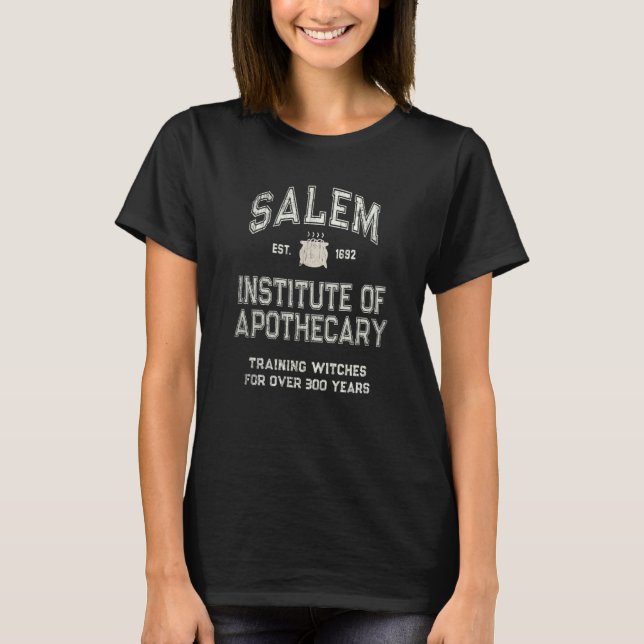 Witches SALEM INSTITUTE of APOTHECARY Retro Pharma T-Shirt (Vorderseite)