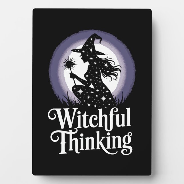 Witchful Thinking Halloween Girl T-shirt Fotoplatte (Vorderseite)