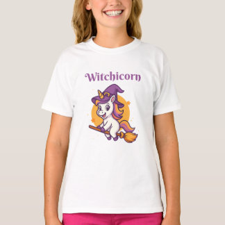 Witchicorn - Lustiges süßes gruseliges Halloween T-Shirt