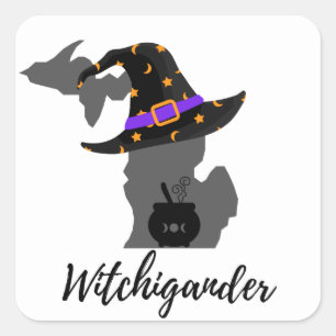 Witchigander Quadratischer Aufkleber