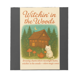 Witchin’ in the Woods – Cozy Cottagecore Halloween Notizblock