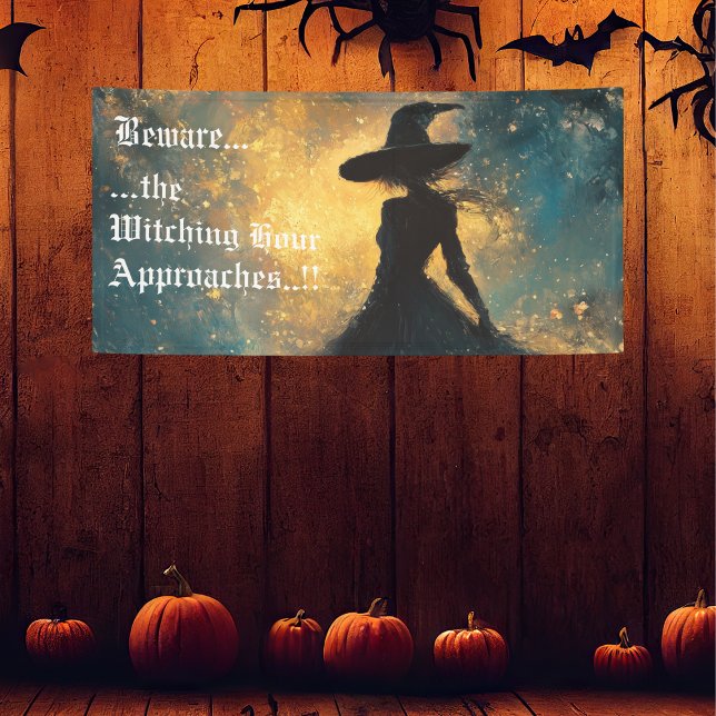 Witching-Hour-Halloween-Party Banner (Witching Hour Halloween Party Banner)