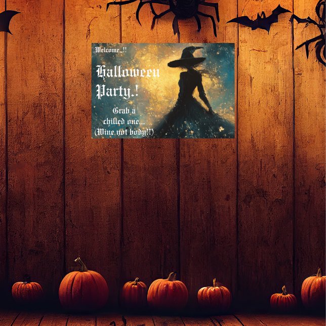 Witching-Hour-Halloween-Party Poster (Witching Hour Halloween Party Wall Poster)