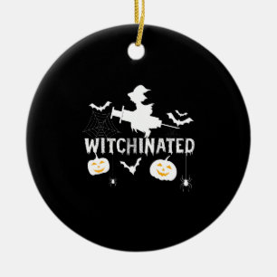 Witchiniertes Halloween 2021Kostüm Witzige Hexe Keramik Ornament